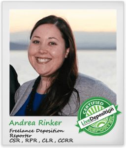 Andrea Rinker, CSR, RPR, CLR, CCRR